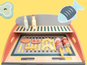 Großhandel B2B Holz Kinderspielzeug Grill Gartengrill Spielküche
